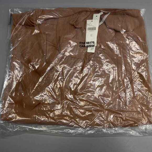 Anthropologie Women’s High-Neck Sheer Long-Sleeve Blouse – Rose Pink – Size XL - Picture 3 of 13